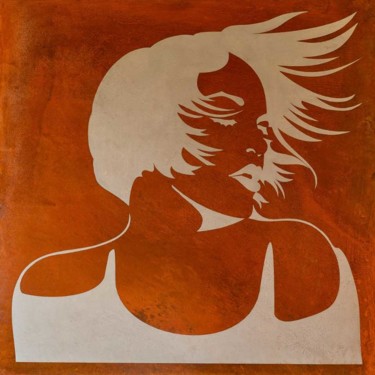 femme cheveux au vent 3 제목이 "femme cheveux au ve…"인 그림 Laurent Giancani로, 원작, 스텐실
