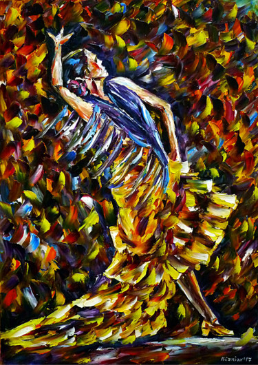 Flamenco Tänzerin II 绘画 标题为“Flamenco Tänzerin II” 由Mirek Kuzniar, 原创艺术品, 油