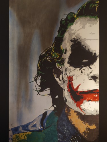 Dessin intitulée "The Joker (Batman)" par Paul Clair, Œuvre d'art originale, Marqueur