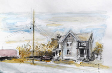 Painting titled "Runaway" by Lucio Forte, Original Artwork, Watercolor