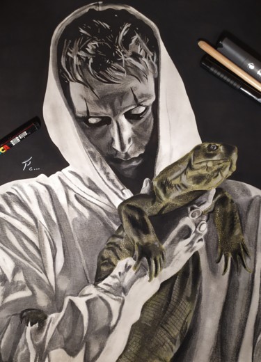 Dessin intitulée "Vald (Ce Monde Est…" par Paul Clair, Œuvre d'art originale, Marqueur