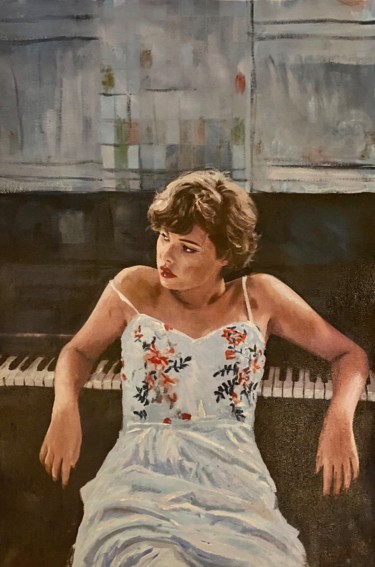 Pintura intitulada "Soul Searching" por William Oxer, Obras de arte originais, Acrílico