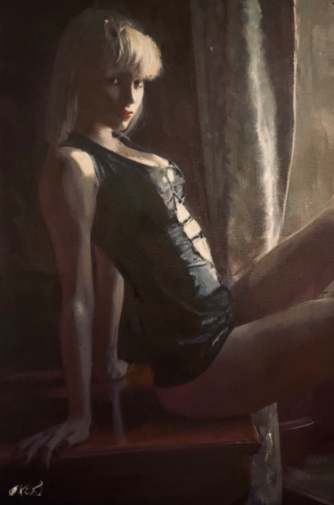 Schilderij getiteld "Playfulness" door William Oxer, Origineel Kunstwerk, Acryl