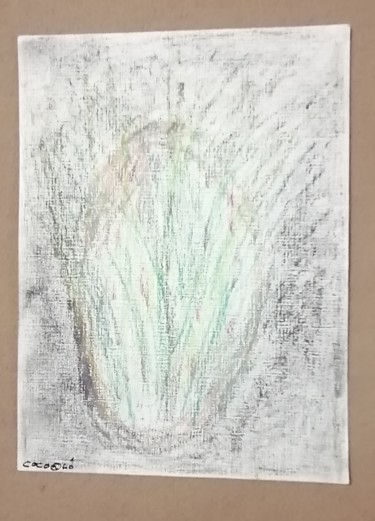 Peinture intitulée "L'Oeuf" par Claudia Marie Eugénie (Cocoâlô), Œuvre d'art originale, Crayon