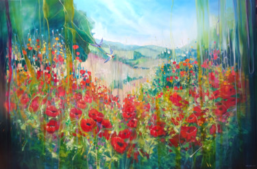 绘画 标题为“Nature Unleashed” 由Gill Bustamante, 原创艺术品, 油
