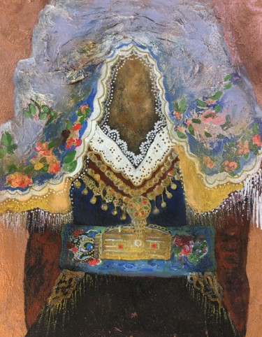 Malerei mit dem Titel "Xhubleta Metamorpho…" von Dafinë Vitija, Original-Kunstwerk, Acryl