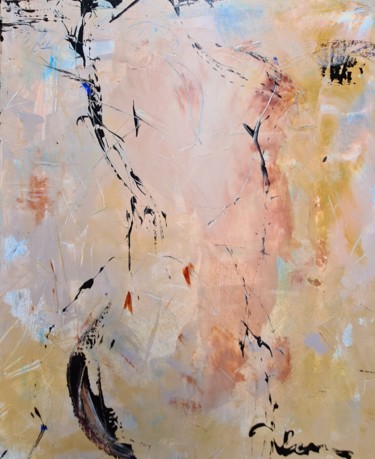Peinture intitulée "Breeze" par Oksana Veber, Œuvre d'art originale, Acrylique Monté sur Châssis en bois