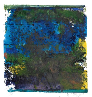 印花与版画 标题为“Origine 1” 由Bernard Chatel, 原创艺术品, 蒙纳 安装在纸板上