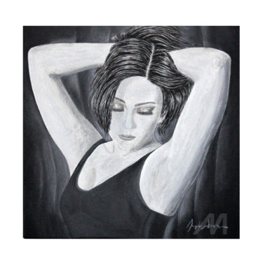 "Emotion : woman bla…" başlıklı Tablo Angelo Arcamone tarafından, Orijinal sanat, Petrol