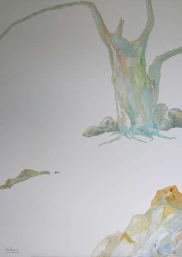 Painting titled "VEGETAL 15" by Marc Barn, Original Artwork, Gouache