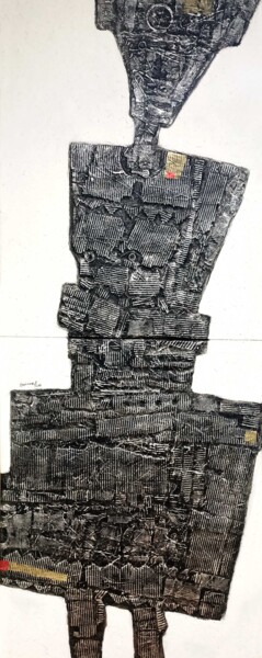 "Femme I" başlıklı Tablo Meziane Boussaid tarafından, Orijinal sanat, Alüminyum