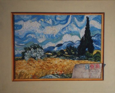 Mail from the Past Schilderij getiteld "Mail from the Past" door Nino Dobrosavljevic, Origineel Kunstwerk, Olie