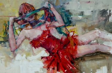 「флирт」というタイトルの絵画 Gennadi Alekhnovichによって, オリジナルのアートワーク, オイル