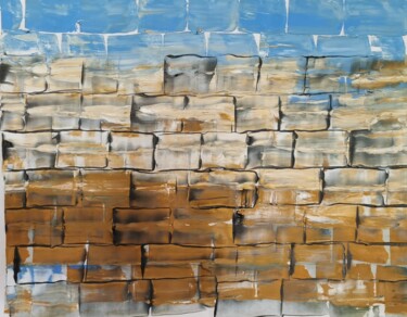 Bord de mer Peinture intitulée "Bord de mer" par Pascale Mougin, Œuvre d'art originale, Huile