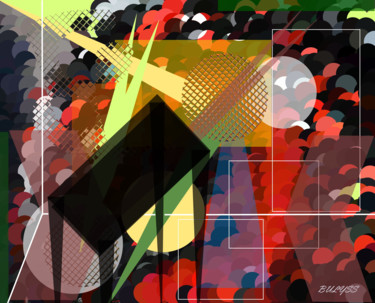 Arts numériques intitulée "Black Table" par Marc Bulyss, Œuvre d'art originale, Peinture numérique