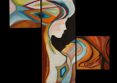 Malerei mit dem Titel "source originelle" von Pardo Y Cobo, Original-Kunstwerk, Öl Auf Keilrahmen aus Holz montiert