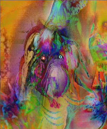 数字艺术 标题为“WCO22...51x51  pein…” 由Laurent Pradat, 原创艺术品, 数字油画