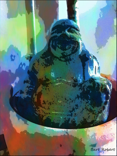 数字艺术 标题为“Budda, il Risveglia…” 由Roberto Bartoccini, 原创艺术品, 数字油画