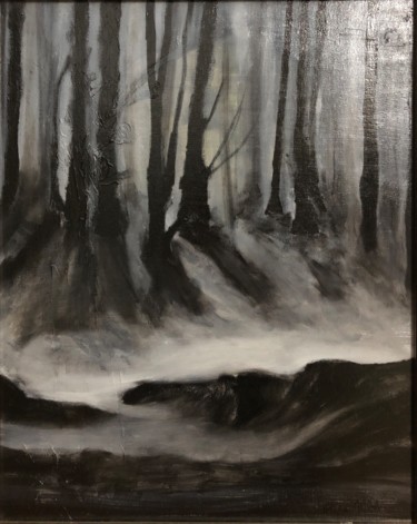 绘画 标题为“Darkenss ( Fog)” 由Eliza Matica, 原创艺术品, 油