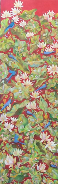 Peinture intitulée "Life" par Chaitali Chatterjee, Œuvre d'art originale, Huile