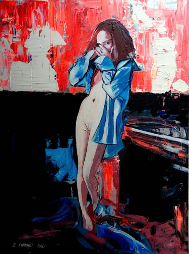 Peinture intitulée "D'après Karel Temny" par Philippe Cormault, Œuvre d'art originale, Acrylique