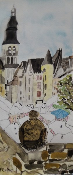 Le badaud et la place de l'hôtel de ville