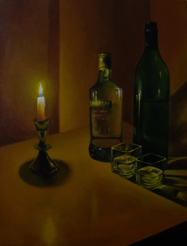 Vodka Shots Peinture intitulée "Vodka Shots" par Varun N Rao, Œuvre d'art originale, Acrylique