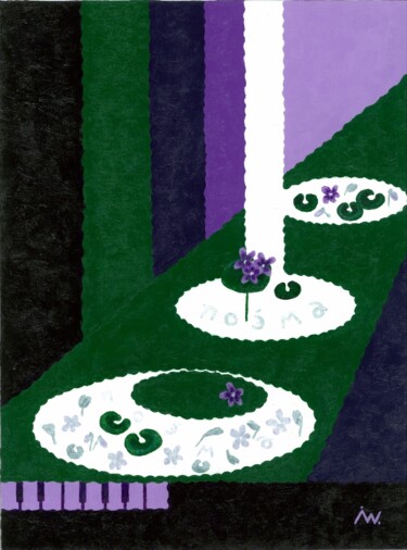 "con fierezza" (1.Bild der Serie OTMA & A) 绘画 标题为“"con fierezza" (1.B…” 由Ingrid Edith Wekel, 原创艺术品, 丙烯