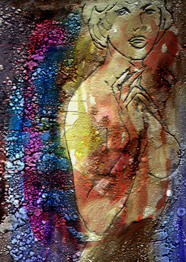 Pintura intitulada "homenagem á mulher…" por Antonio Guimaraes, Obras de arte originais, Óleo