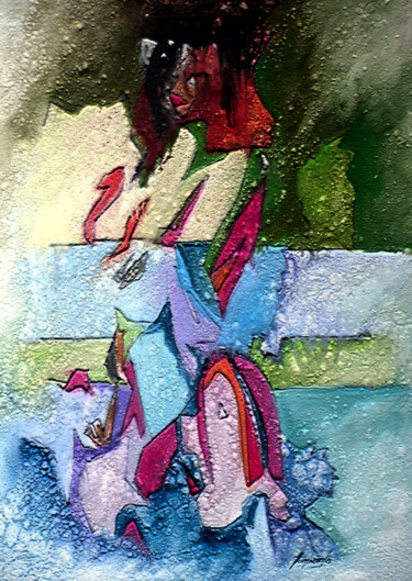 Pintura intitulada "homenagem á mulher" por Antonio Guimaraes, Obras de arte originais, Óleo