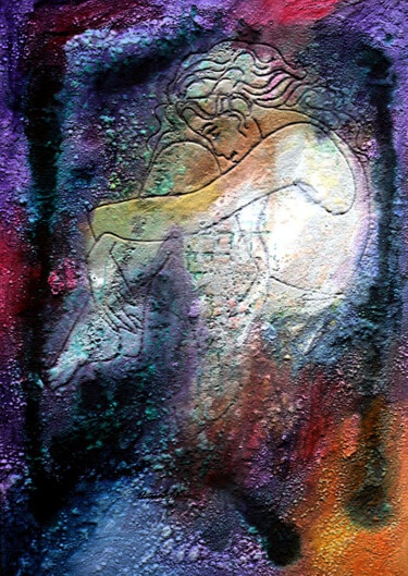 Pintura intitulada "homenagem á mulher…" por Antonio Guimaraes, Obras de arte originais, Óleo