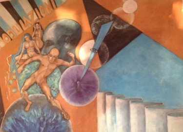 Peinture intitulée "MODULAZIONI" par Giuseppina Federico, Œuvre d'art originale, Huile Monté sur Châssis en bois