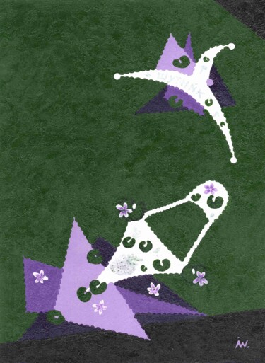 "con facezia" (5.Bild der Serie OTMA & A) 绘画 标题为“"con facezia" (5.Bi…” 由Ingrid Edith Wekel, 原创艺术品, 丙烯