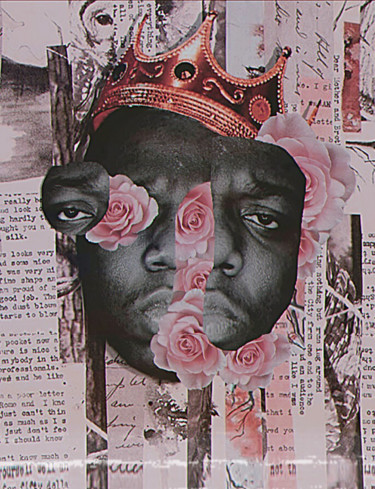 Colagens intitulada "Notorious Big" por Lonven'S Art Collage, Obras de arte originais, Colagens