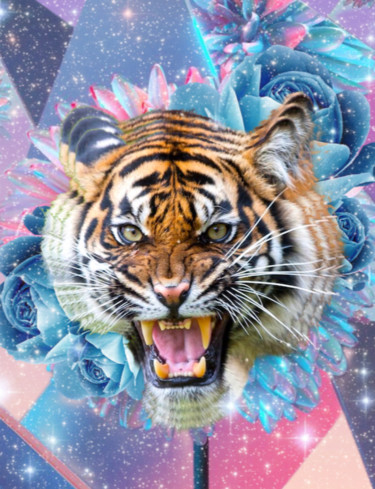 Colagens intitulada "Be wild" por Lonven'S Art Collage, Obras de arte originais, Colagens