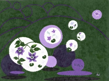 "con serenita" (4.Bild der Serie OTMA & A) 绘画 标题为“"con serenita" (4.B…” 由Ingrid Edith Wekel, 原创艺术品, 丙烯