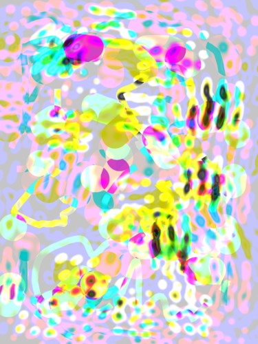 Mellow Peinture intitulée "Mellow" par Greg Powell, Œuvre d'art originale, Stylo gel