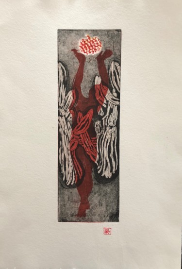 印花与版画 标题为“Éve” 由Catheri Duplaix, 原创艺术品, 雕刻