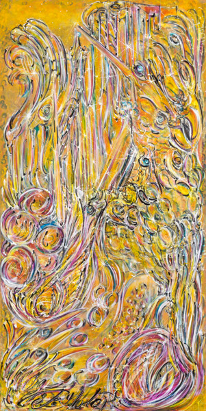 Peinture intitulée "Infiniment ludopien" par Phélix Ludop, Œuvre d'art originale, Acrylique