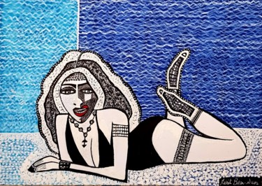 绘画 标题为“Israeli artist stud…” 由Mirit Ben-Nun, 原创艺术品, 墨
