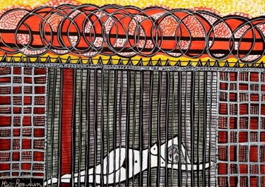 绘画 标题为“Israeli art studio…” 由Mirit Ben-Nun, 原创艺术品, 墨