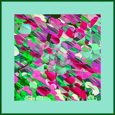 제목이 "FOULARD DA COLLEZIO…"인 섬유 예술 Laila Lago & C. By Iannilli Antonella로, 원작, 디지털 페인팅