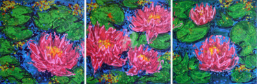 绘画 标题为“WATER LILY POND...…” 由Svetlana Samovarova (SA.LANA), 原创艺术品, 丙烯
