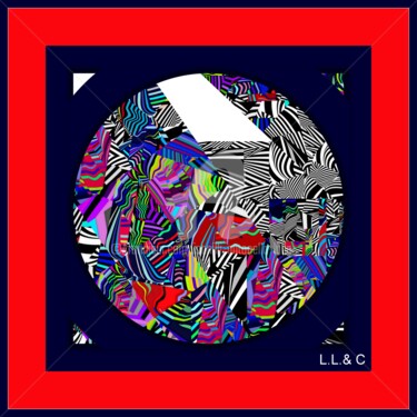 제목이 "FOULARD DA COLLEZIO…"인 섬유 예술 Laila Lago & C. By Iannilli Antonella로, 원작, 디지털 페인팅