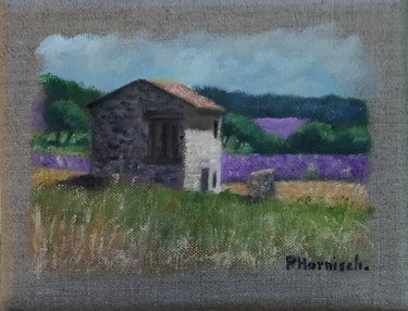 Peinture intitulée "Au pied de Sault" par Pascale Harnisch, Œuvre d'art originale, Huile