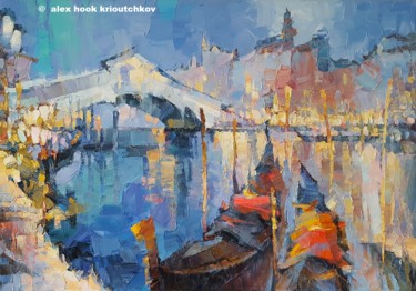 Peinture intitulée "Venice XIX" par Alex Hook Krioutchkov, Œuvre d'art originale, Huile