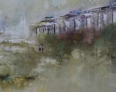 Painting titled "Serie Lagos e Monta…" by Silper, Original Artwork, Acrylic