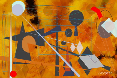 Arts numériques intitulée "Heat Arrow" par Marc Bulyss, Œuvre d'art originale, Peinture numérique