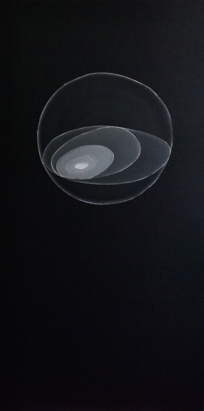 Painting titled "The Circle Theory -…" by Faye Zxz, Original Artwork, Oil