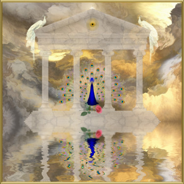 Digital Arts titled "The House Of Gods" by Harald Dastis, Original Artwork, Digital Painting